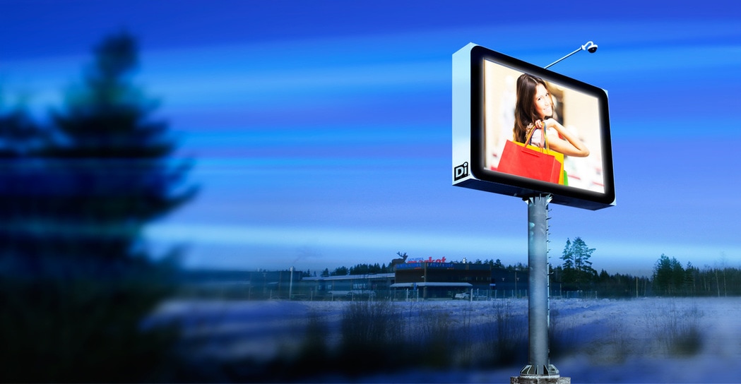 LED Billboard outdoor and roadside advertising Nuijamaa Lappeenranta